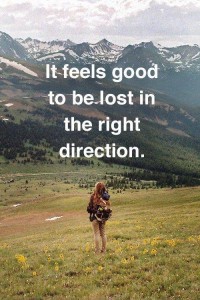 Be lost on the way